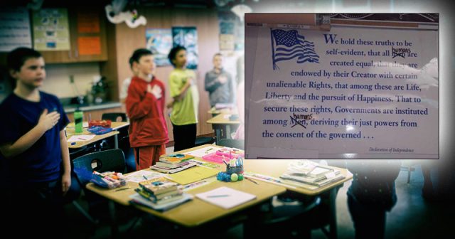 Declaration altered by teacher