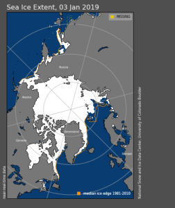 Ice extent Jan 3 2019