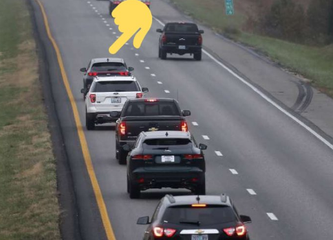 Slow car in left lane New Hampshire