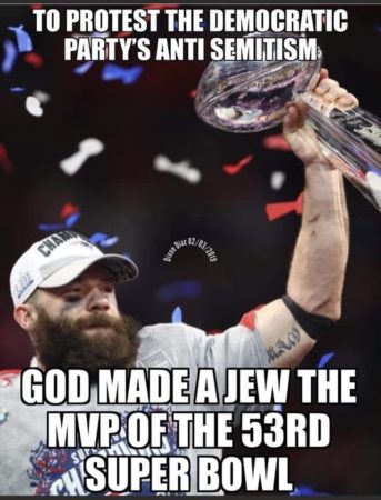 God made a Jew the Superbowl MVP