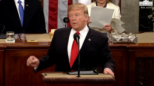 Donald Trump SOTU 2019 Wall Money