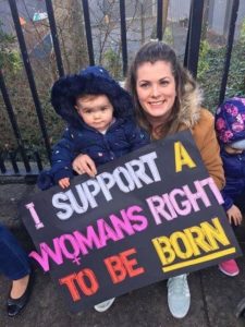I support a woman's right to be born