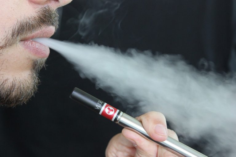 Vaping e-cigarettes