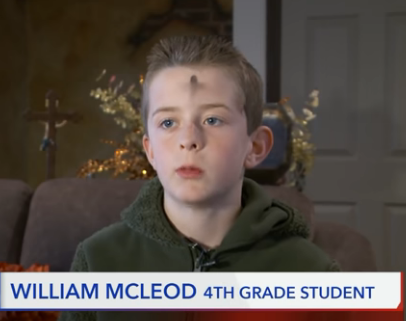 William McLeod - Ash Wednesday Image Fox News 13