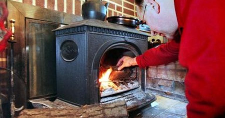 Woodstove fire fireplace