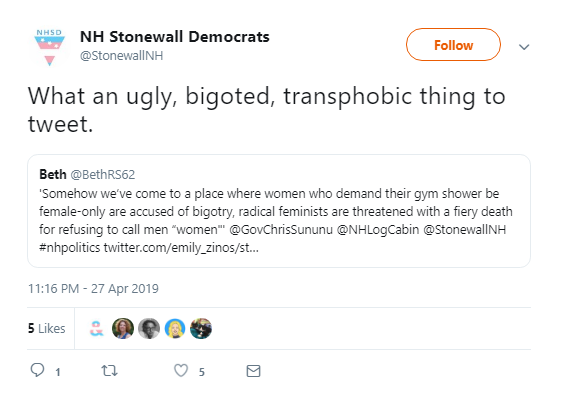 NH Stonewall transphobe Bigot