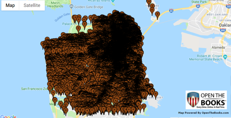 San Francisco Human Feces Map zoom