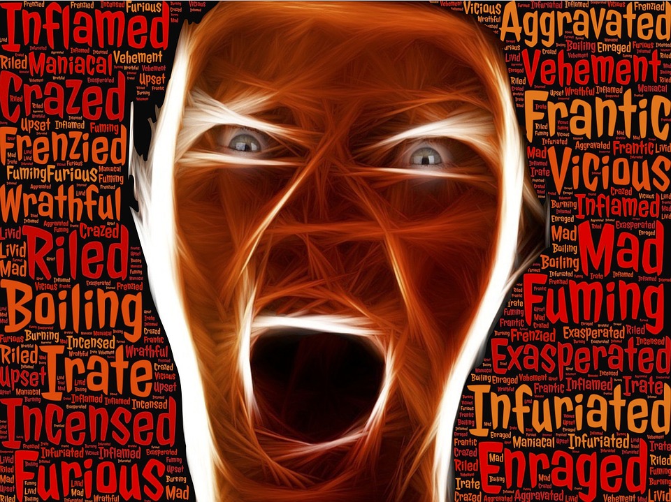 enraged Anger Hatred