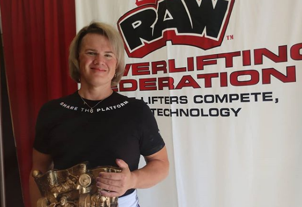Mary Gregory Power lifting champion