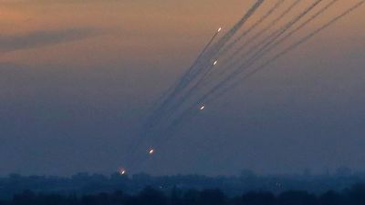 Hamas Rockets from Gaza head toward Israel
