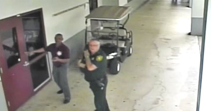 Scot Peterson doing nothing while students get shot