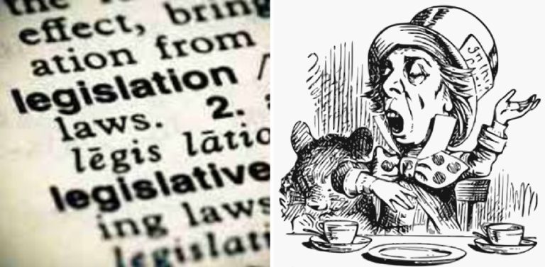 Collage Legislation Mad Hatter
