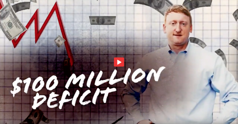 Democrat 100 million dollar deficit Budget