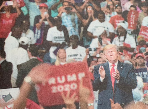Trump Midler Tweet Black men at trump rally