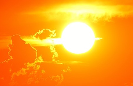 sunset sun clouds heat