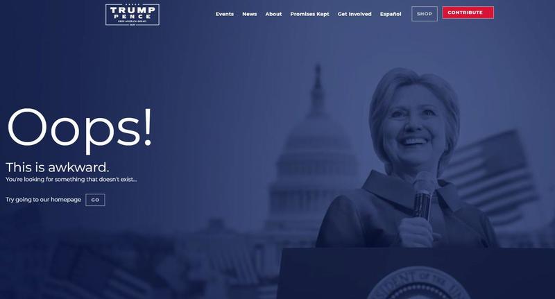 Oops Hillary
