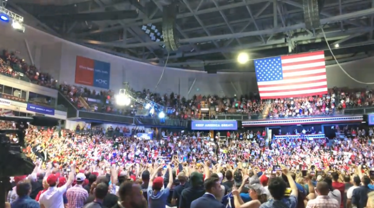 Trump time at SNHU Screen Grab