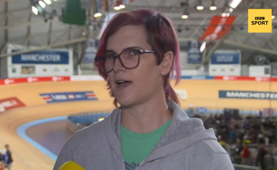 Rachel McKinnon Trans Athlete Image BBC Screen Grab