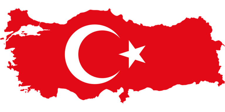 Turkey borders flag