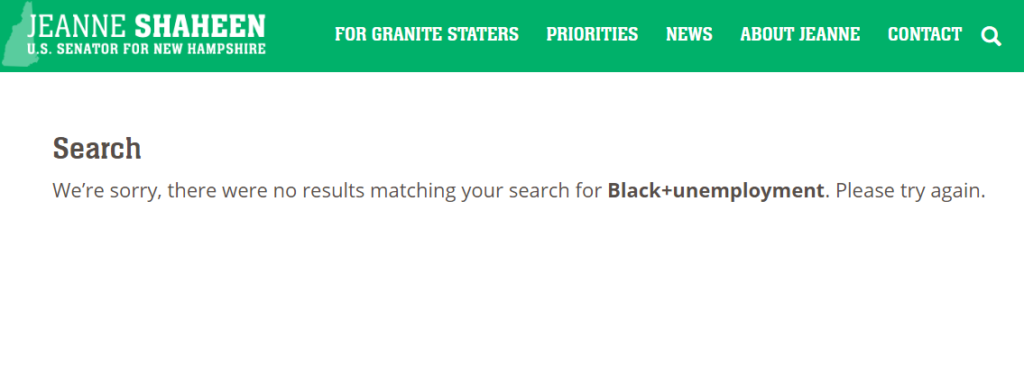 shaheen black unemployment no hits