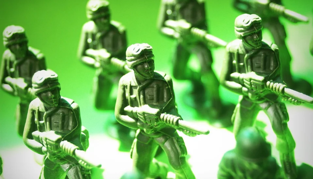 National Guard plastic toy soldiers
