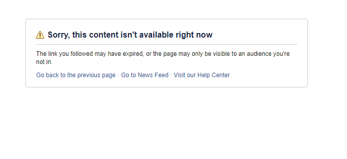 Deb Stevens Facebook Page Unavailable