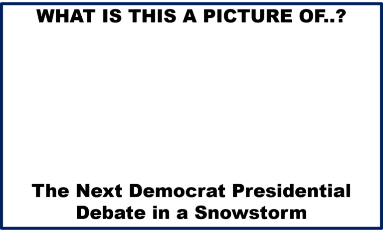 Democrat Debate in a snowstorm