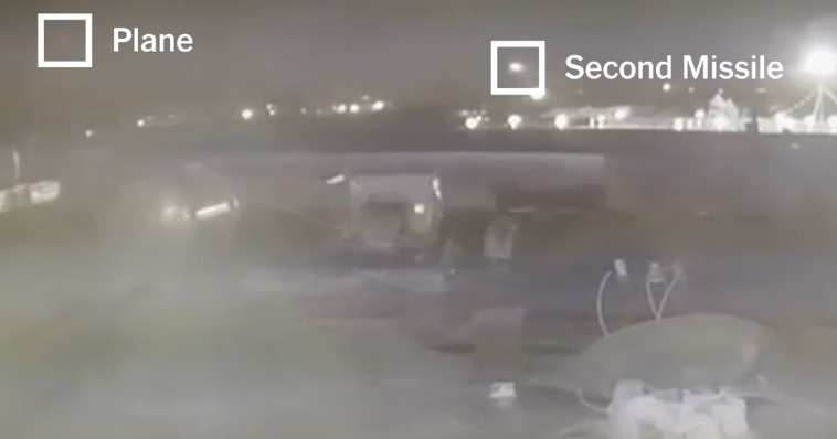 Iran Plane Second Missile