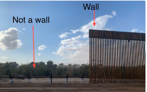 Not a wall vs a Wall