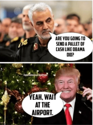 Soleimani money airport