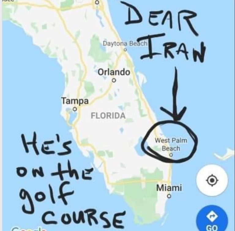 Sonia Prince - Tells Iran where Trump is crop