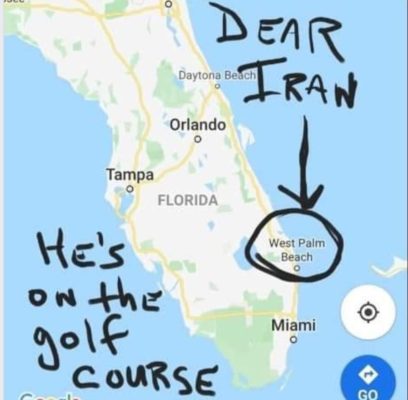 Sonia Prince - Tells Iran where Trump is crop