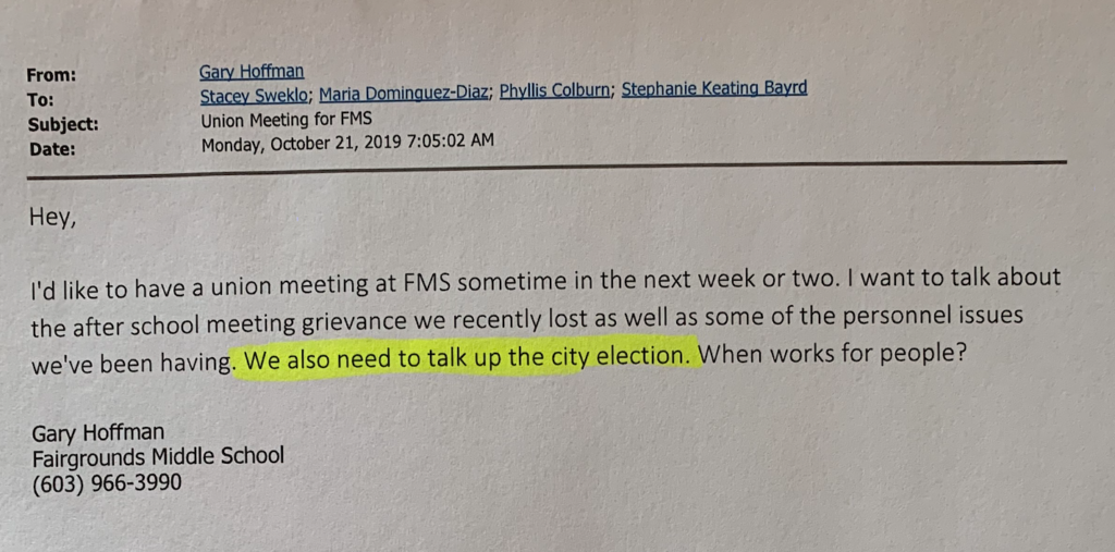 electioneering email Nashua2