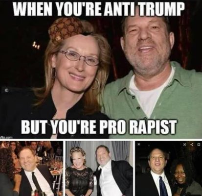 Weinstein-Streep Anti-Trump Pro-Rapist
