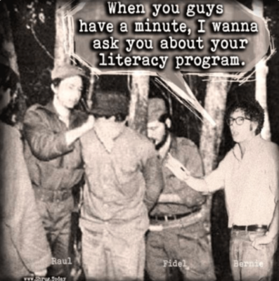 Bernie and about Castro literacy program