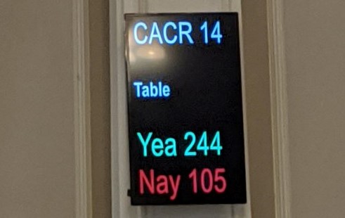 CACR14 -The Rediculously Bad Constitutional Abortion Amendment Has Been Tabled in the NH House