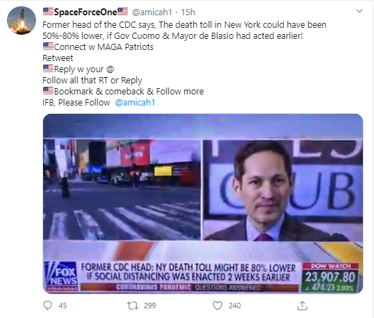 CDC NYC Distancing Sooner would have saved lives