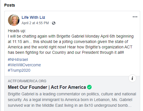 Life with Liz Brigitte Gabriel