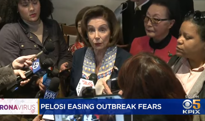 Pelosi Feb 24 Chinatown San Fran