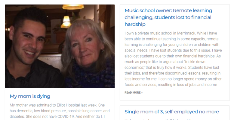 Stories Page, ReopenNH