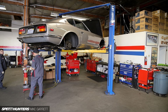 Car in garage