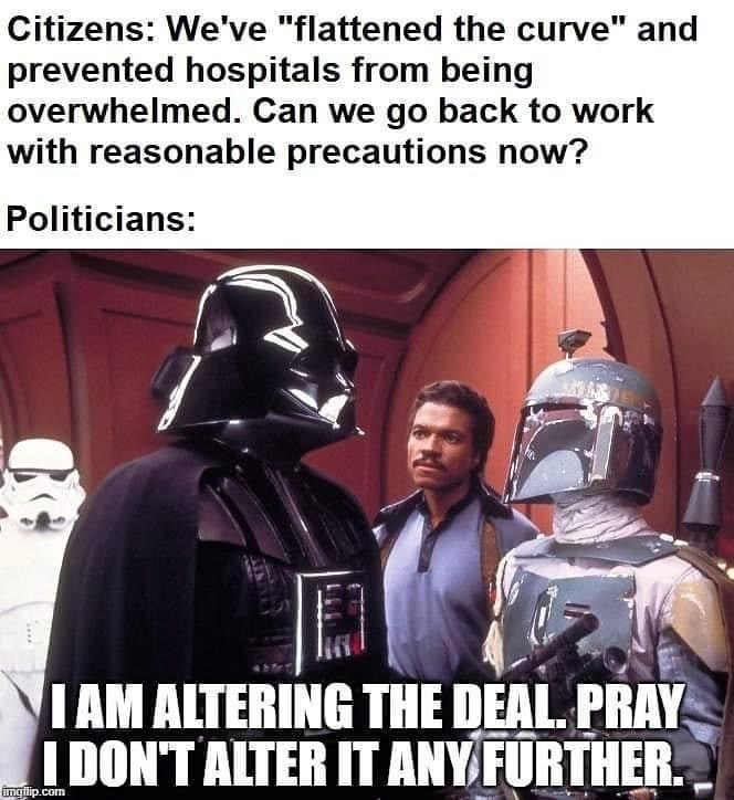 Lord Vader altering the deal
