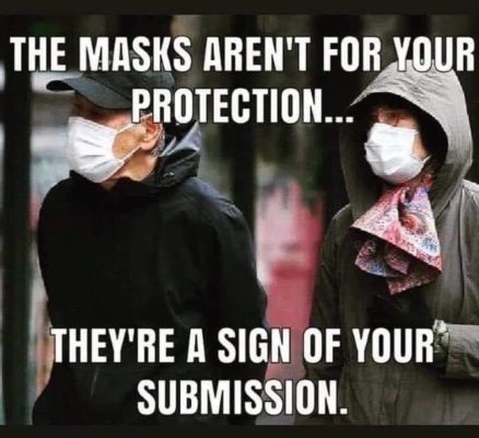 mask a sign of ubmission