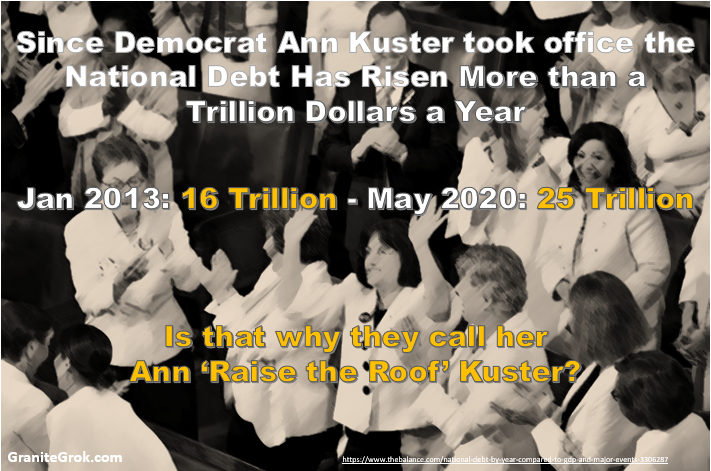 Ann raise the roof on debt and spending kuster