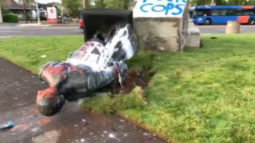 George Washington Statue in portland