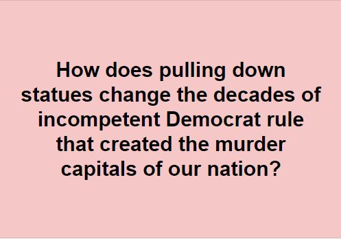 Incompetent Democrat Rule and Statues