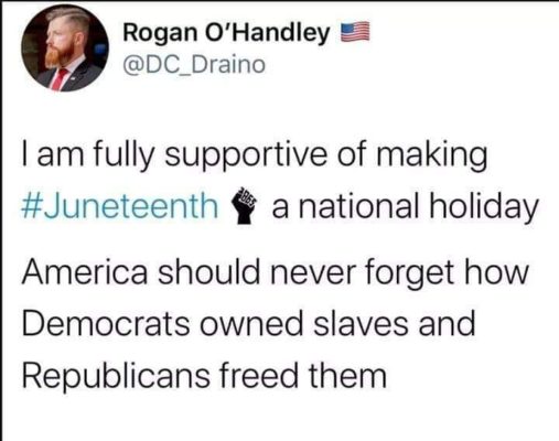 Juneteenth Democrats Republicans