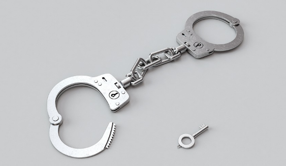 Unlock the handcuffs