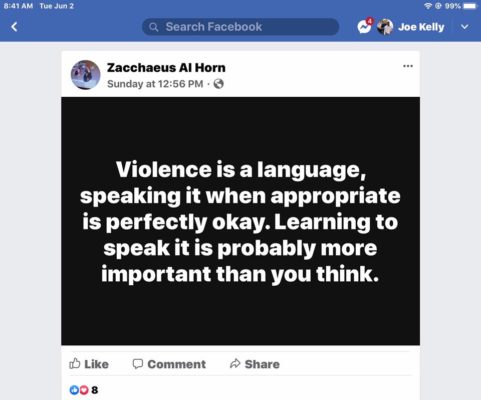 Z. Horn Violence is okay