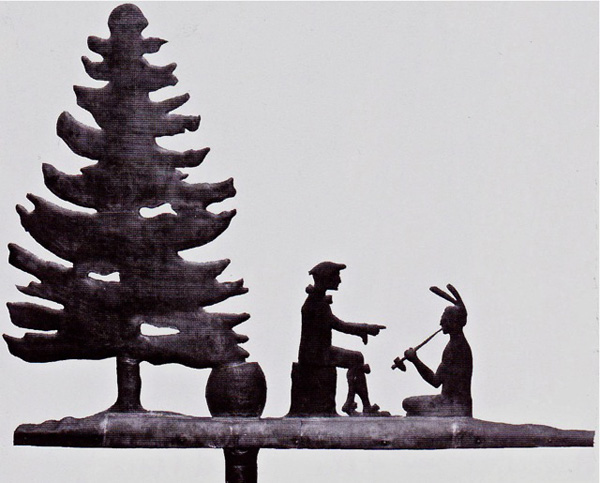 weather vane that has been on top of Baker Library at Dartmouth College